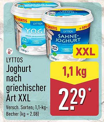LYTTOS Joghurt nach griechischer Art XXL