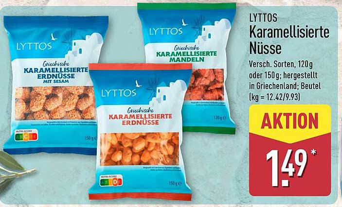 Lyttos Karamellisierte Nüsse – Verschiedene Sorten