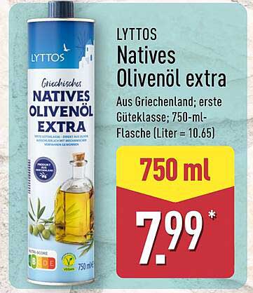 LYTTOS Natives Olivenöl extra 750 ml