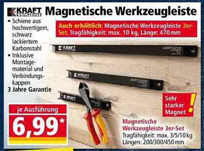 Magnetische Werkzeugleisten 3er-Set