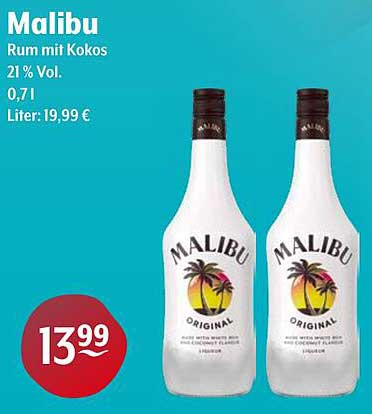 Malibu Rum mit Kokos 0,71 L