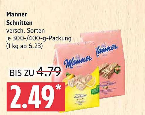 Manner Schnitten - Verschiedene Sorten