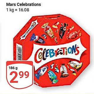 Mars Celebrations 186 g - köstliche Schokoladenvielfalt