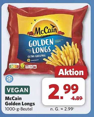 McCain Golden Longs 1000-g-Beutel