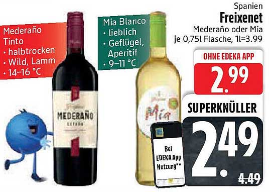 Mederano Tinto oder Mia Blanco – Super Schnäppchen!