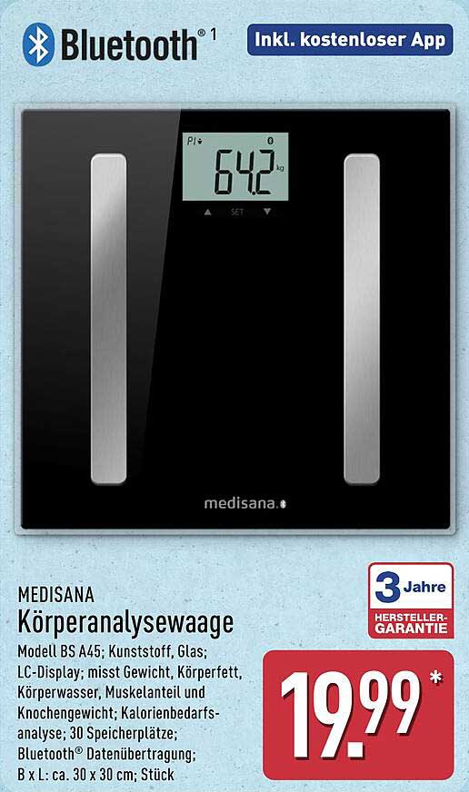 MEDISANA Körperanalysewaage Modell BS A45