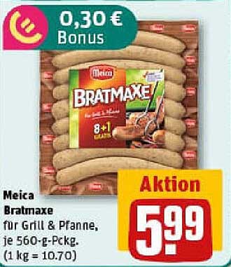 Meica Bratmaxe für Grill & Pfanne, je 560-g-Pack.