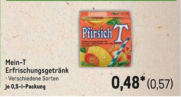 Mein-T Erfrischungsgetränk - Verschiedene Sorten je 0,5-l-Packung