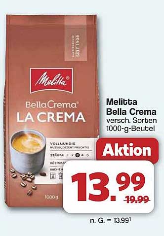 Melitta Bella Crema La Crema 1000-g-Beutel