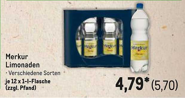 Merkur Limonaden - Verschiedene Sorten