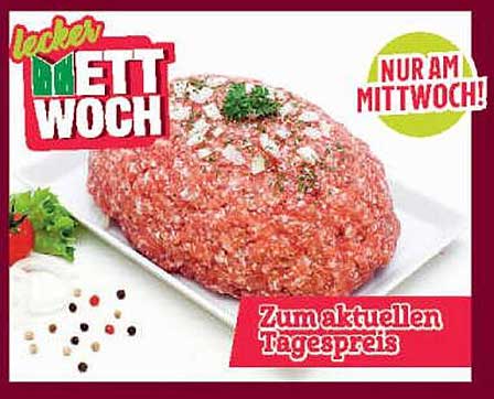Mett-Woche – Frisches Hackfleisch zum aktuellen Tagespreis!