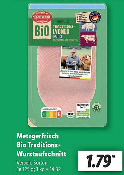 Metzgerfrisch Bio Traditions-Wurstaufschnitt
