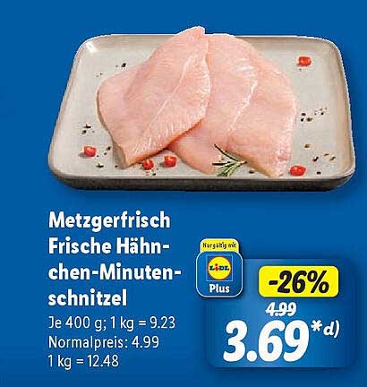 Metzgerfrisch Frische Hähnchen-Minutensteaks