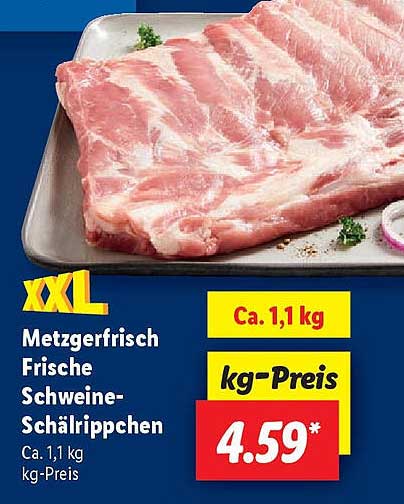 Metzgerfrisch Frische Schweine-Schälrippchen