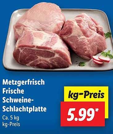 Metzgerfrisch Frische Schweine-Schlachtplatte