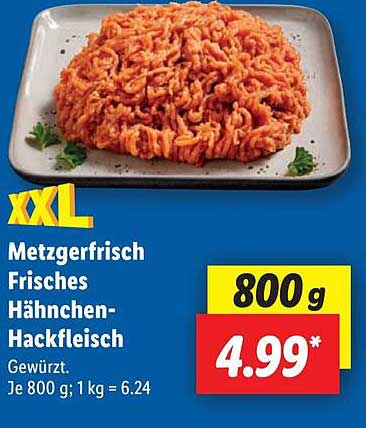 Metzgerfrisch Frisches Hähnchen-Hackfleisch - Gewürzt XXL