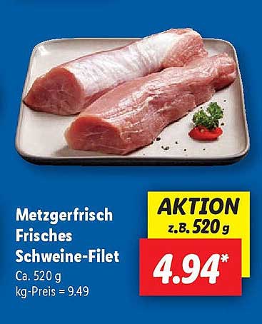 Metzgerfrisch Frisches Schweine-Filet