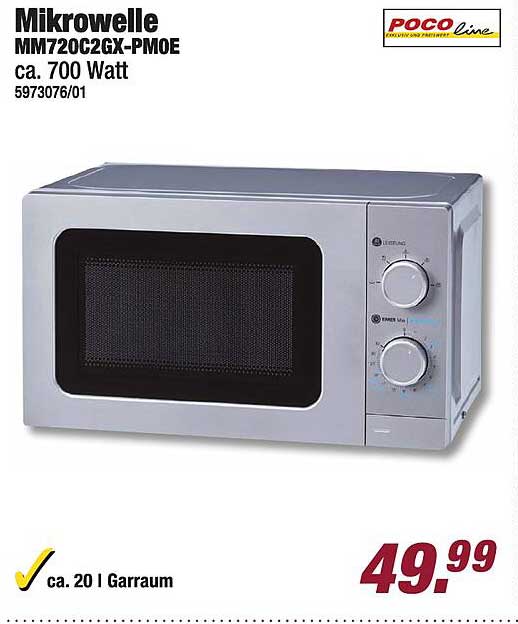 Mikrowelle MM720C2GX-PMOE – 700 Watt