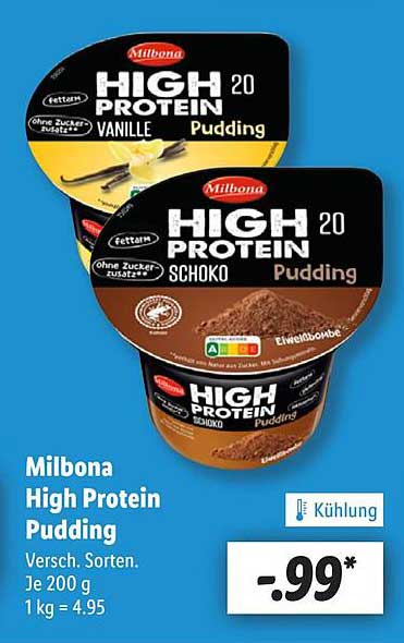 Milbona High Protein Pudding