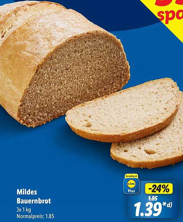 Mildes Bauernbrot je 1 kg