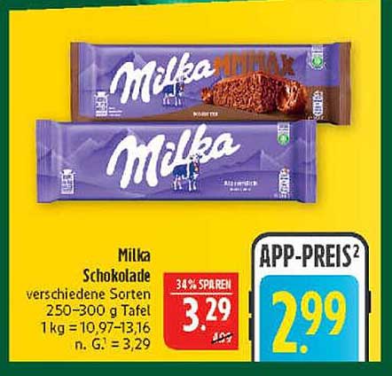 Milka Schokolade verschiedene Sorten 250-300 g Tafel