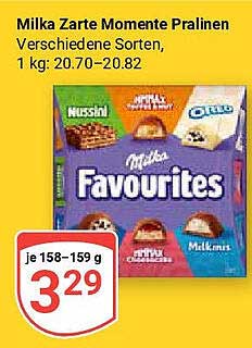 Milka Zarte Momente Pralinen, 158-159 g
