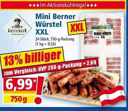 Mini Berner Würstel XXL 750 g