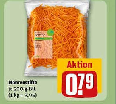 Möhrenstreifen je 200-g-Btl.