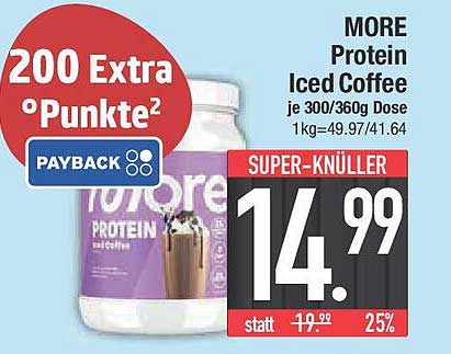 MORE Protein Iced Coffee je 300/360g Dose