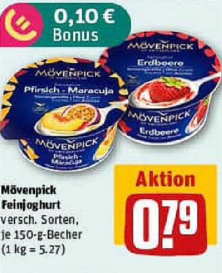 Mövenpick Feinjoghurt in verschiedenen Sorten, je 150-g-Becher