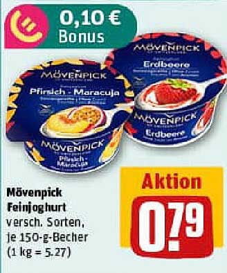 Mövenpick Feinjoghurt - verschiedene Sorten, je 150-g-Becher