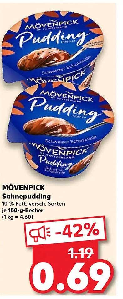 MÖVENPICK Sahnepudding – Schweizer Schokolade
