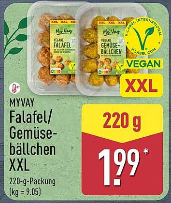 MYVAY Falafel/Gemüsebällchen XXL