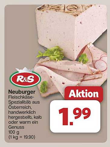 Neuburger Fleischkäse-Spezialität aus Österreich