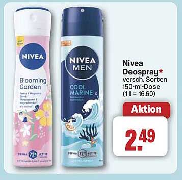 Nivea Deospray - verschiedene Sorten 150-ml-Dose