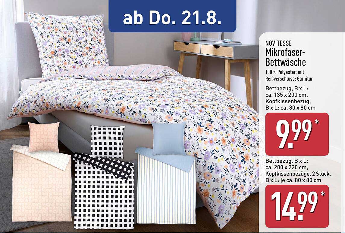 NOVITLESSE Mikrofaser-Bettwäsche