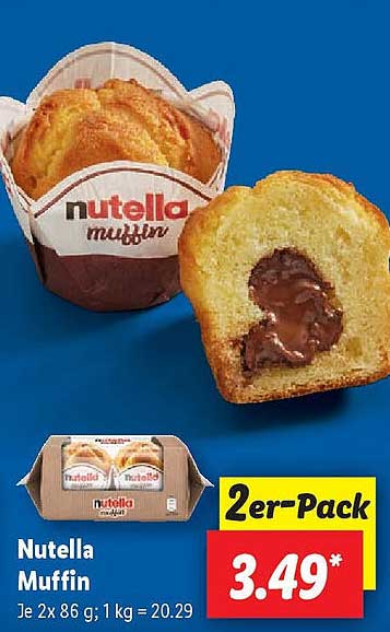 Nutella Muffin 2er-Pack