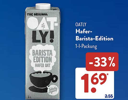 OATLY Hafer-Barista-Edition 1-l-Packung