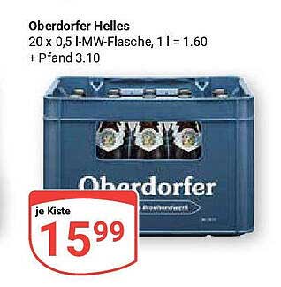 Oberdorfer Helles - 20 x 0,5 l Kiste