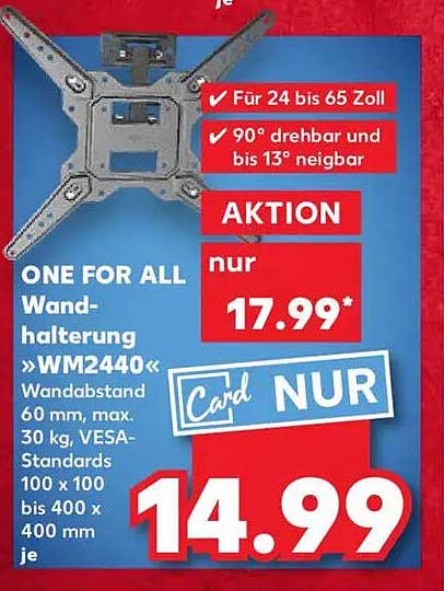 ONE FOR ALL Wandhalterung »WM2440«