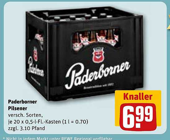 Paderborner Pilsener 20 x 0,5 l-Fl.-Kasten