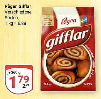 Päggan Gifflar - Verschiedene Sorten