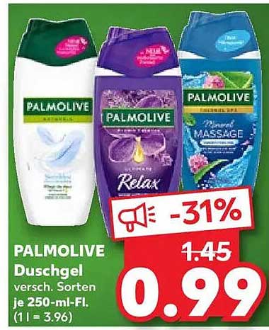 PALMOLIVE Duschgel, verschiedene Sorten je 250-ml-Flasche