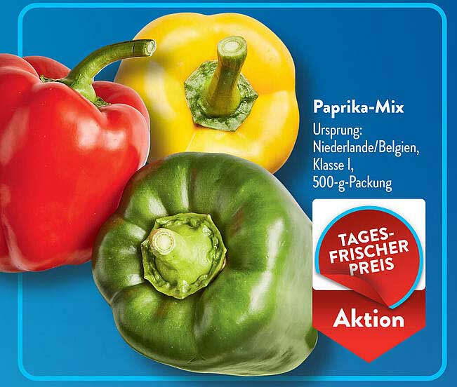 Paprika-Mix - 500-g-Packung