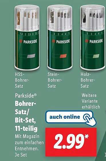 Parkside® Bohrer-Satz/Bit-Set, 11-teilig