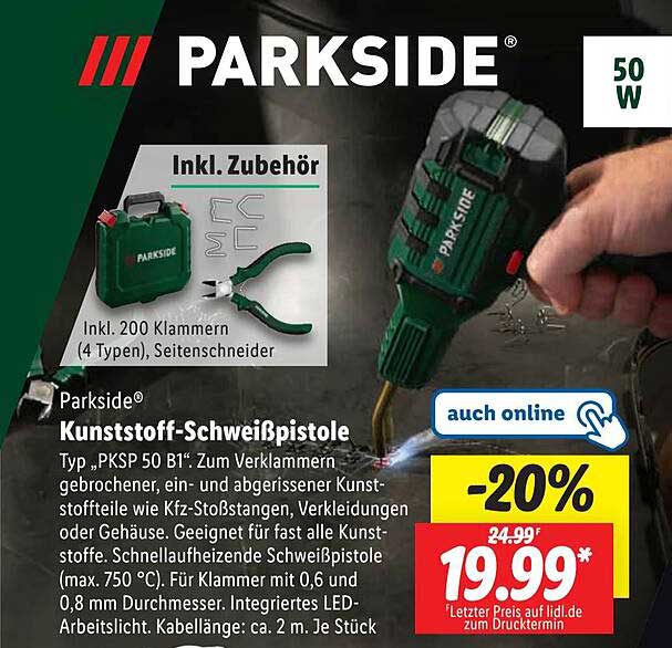 PARKSIDE® Kunststoff-Schweißpistole PKSP 50 B1