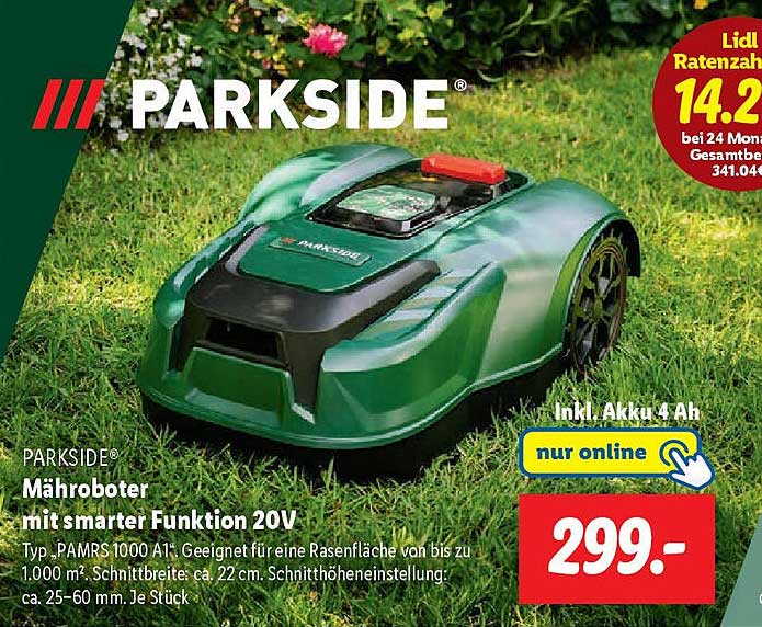 PARKSIDE® Mähroboter mit smarter Funktion 20V