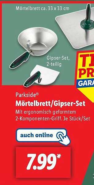 Parkside® Mörtelbrett/Gipser-Set, 2-teilig