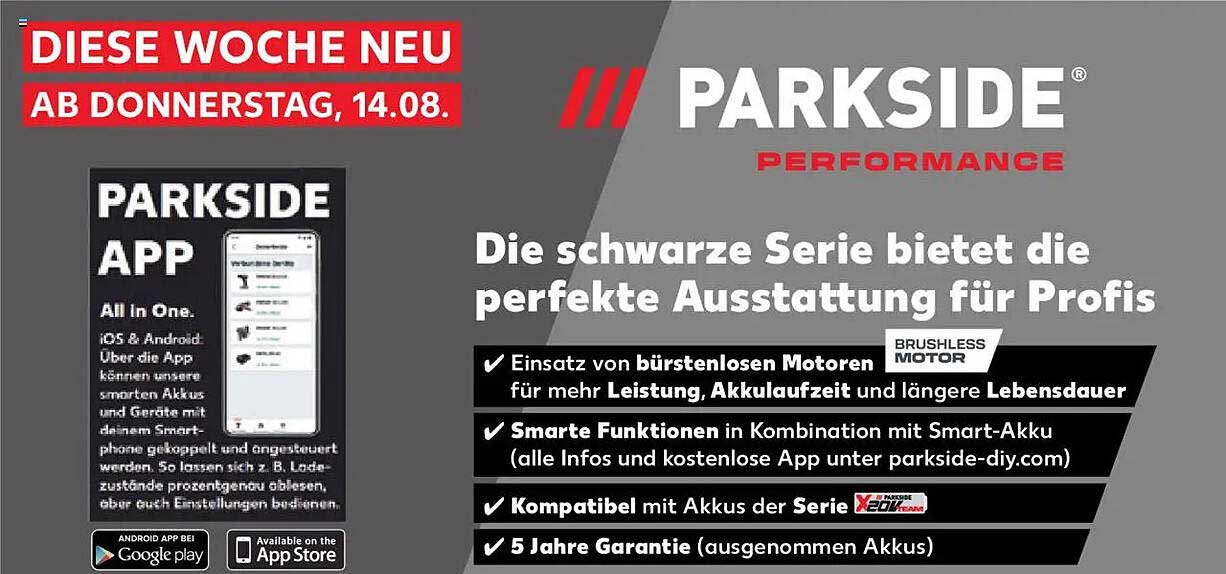 PARKSIDE Performance – Die schwarze Serie für Profis