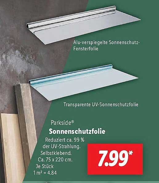 Parkside® Sonnenschutzfolie